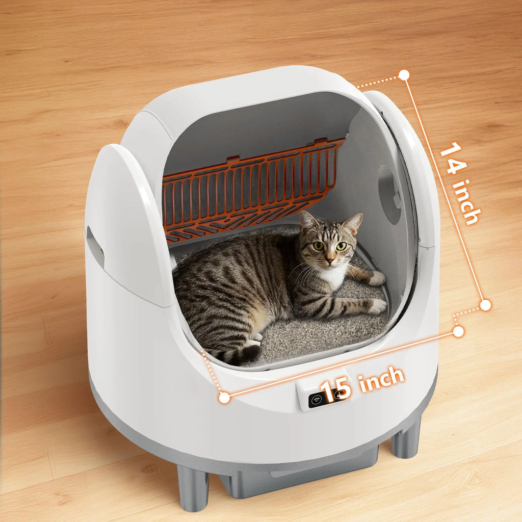 Smart Self-Cleaning Cat Litter Box with App Control